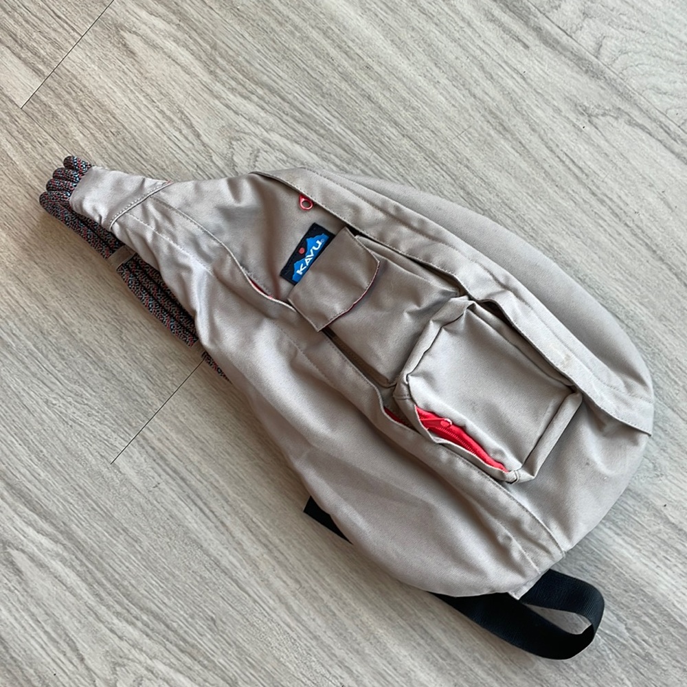 KAVU Rope Bag Sling Pack - khaki